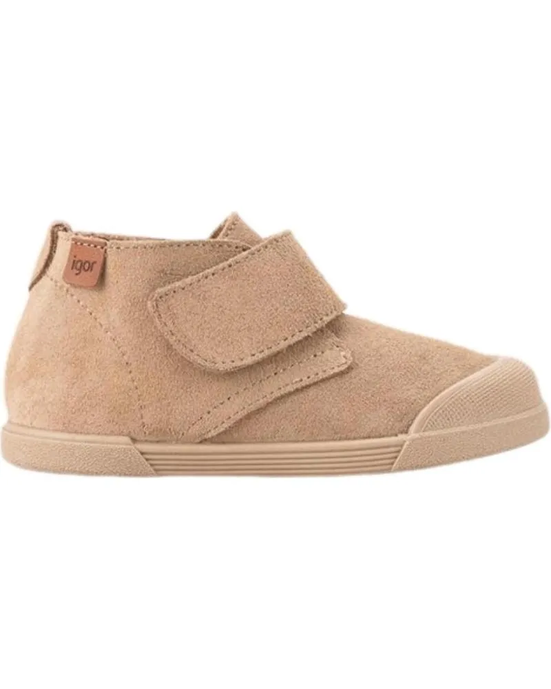 Botines IGOR  de Niña y Niño BOTITAS RESPETUOSAS DE SERRAJE TUI  BEIGE