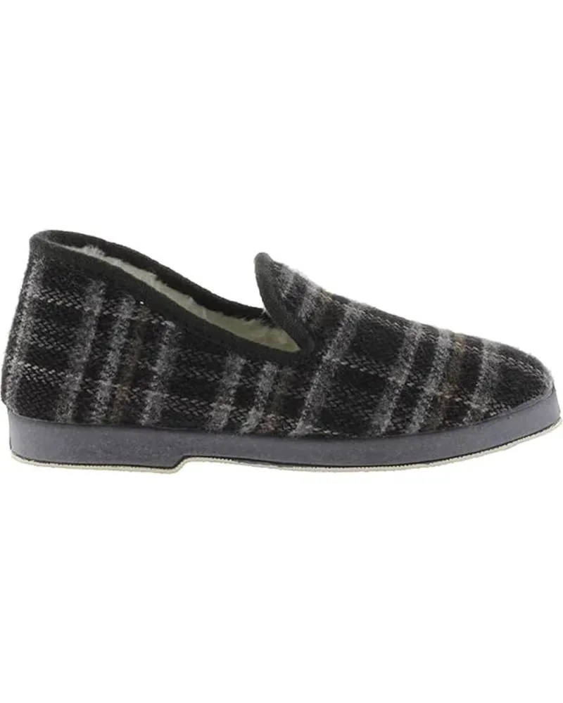 Calzado de casa VICTORIA  de Hombre PANTUFLAS WAMBA BORREGUITO 200301  GRIS