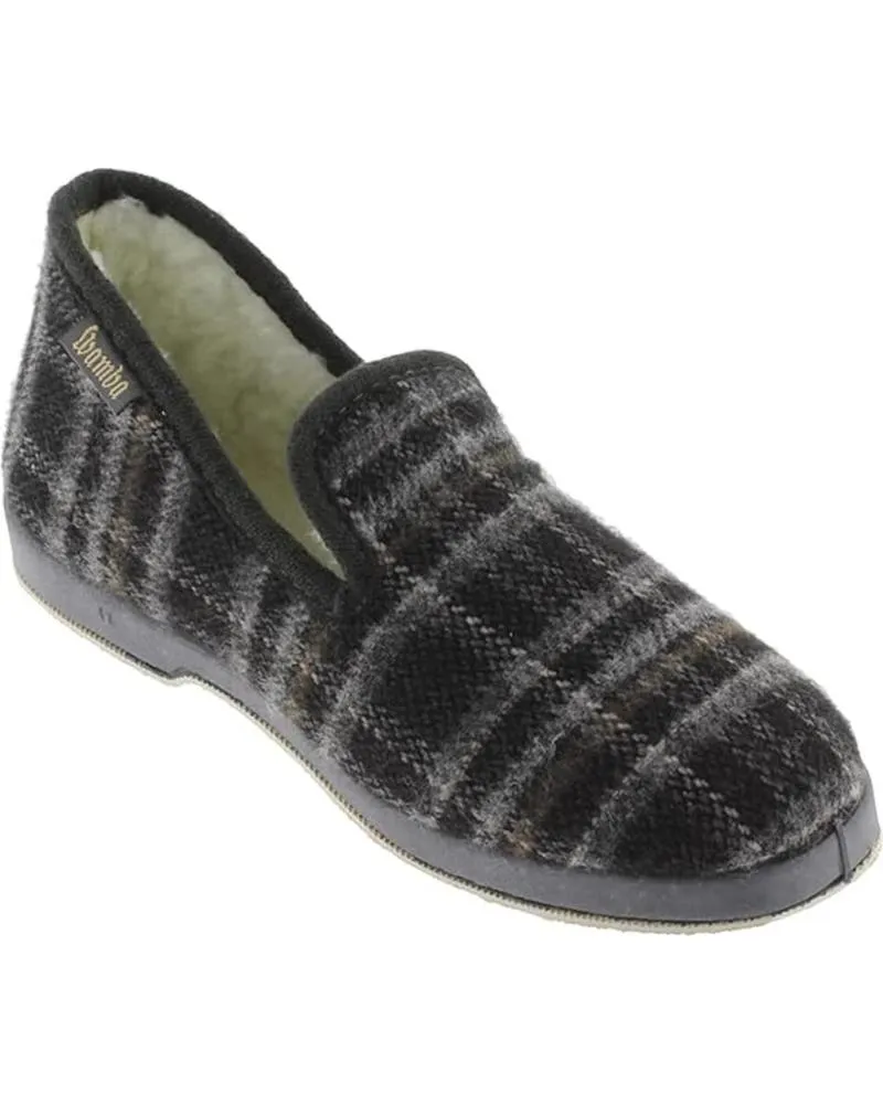 Calzado de casa VICTORIA  de Hombre PANTUFLAS WAMBA BORREGUITO 200301  GRIS