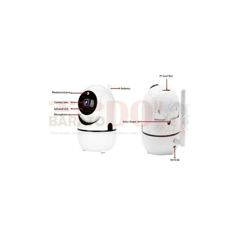Camara Wifi Smart Camara Qc3 Vision Nocturna 1080p Robotica
