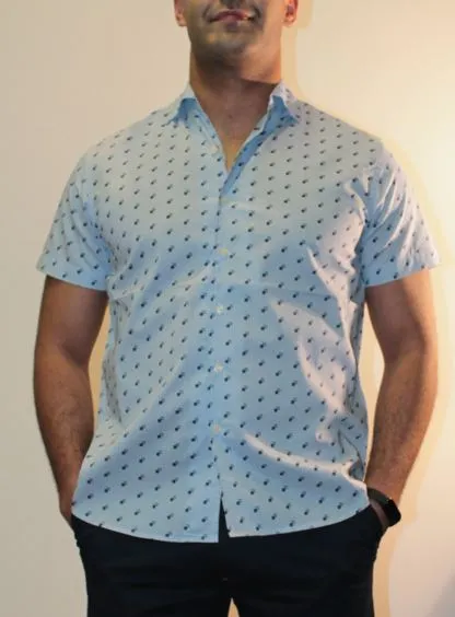 CAMISA DE MANGA CORTA APPROACH 4983 CELESTE