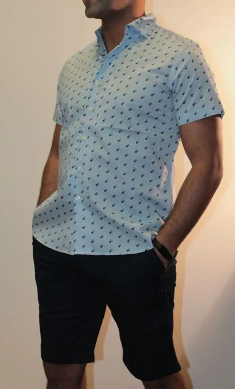 CAMISA DE MANGA CORTA APPROACH 4983 CELESTE