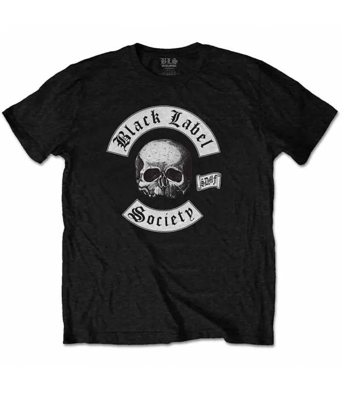 Camiseta Black Label Society Negra Licencia Oficial Manga Corta BLSTS01MB