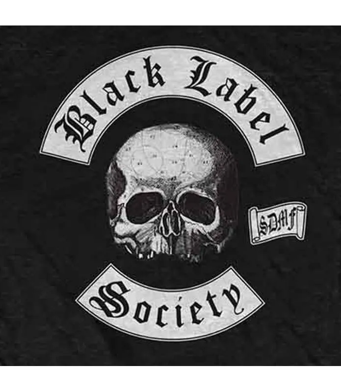 Camiseta Black Label Society Negra Licencia Oficial Manga Corta BLSTS01MB