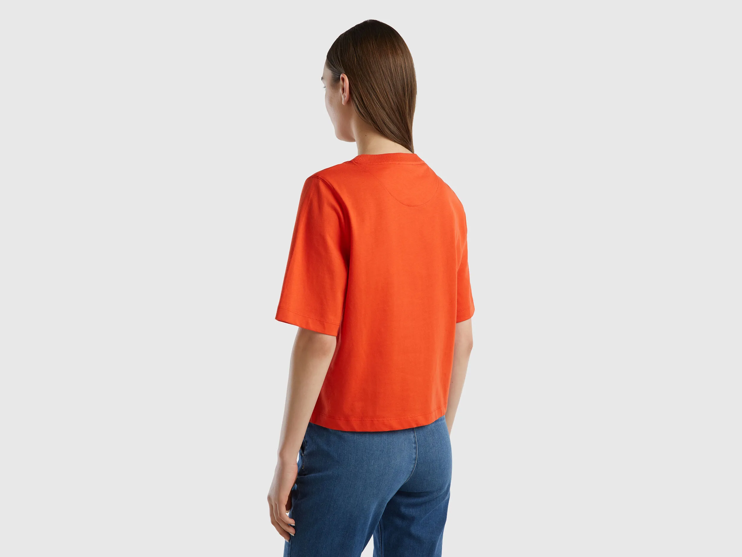 Camiseta boxy fit de 100 % algodón