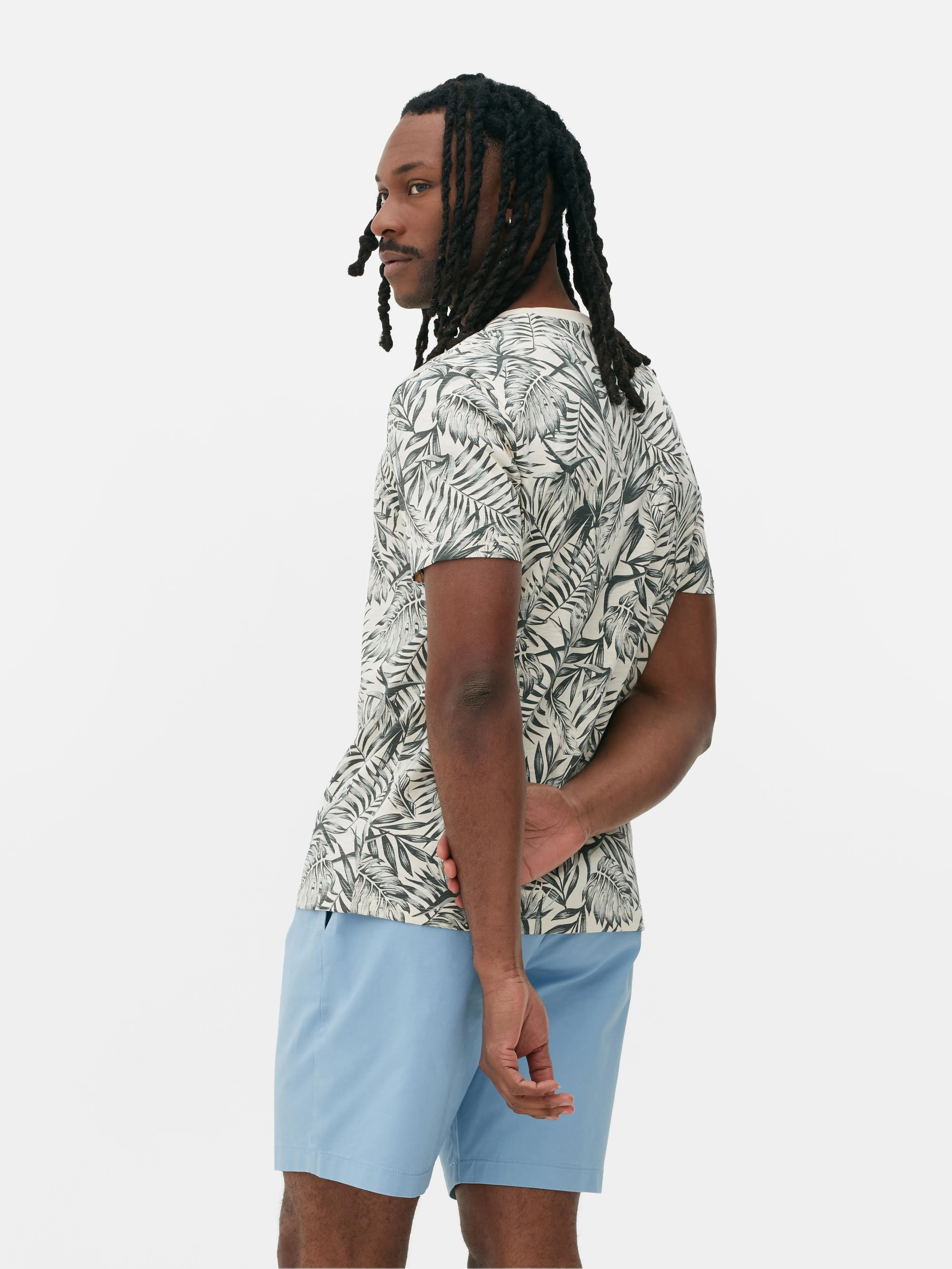 Camiseta de manga corta con estampado floral