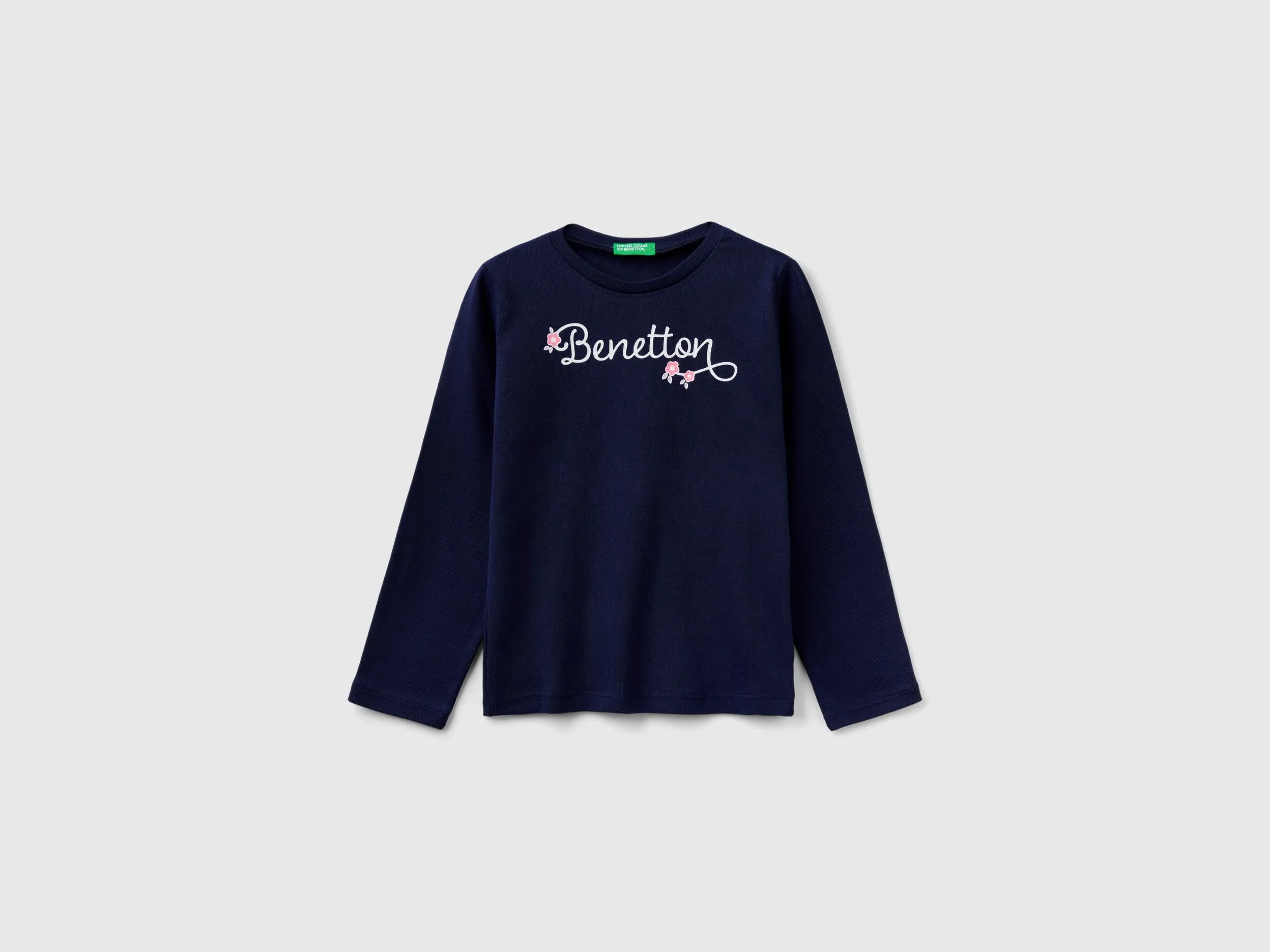 Camiseta de manga larga con estampado de glitter