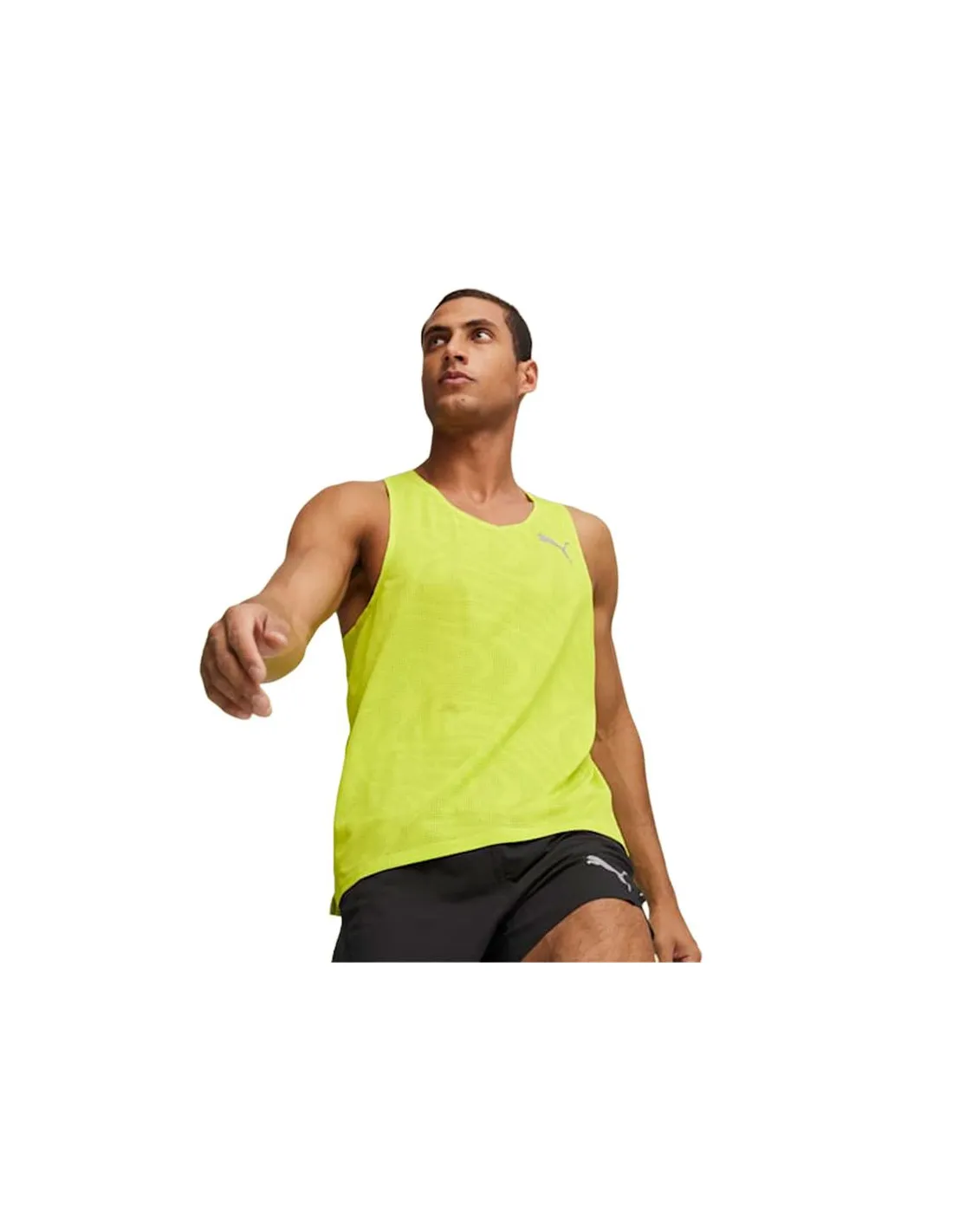 Camiseta de Running Puma Run Ultraspun Hombre Amarillo