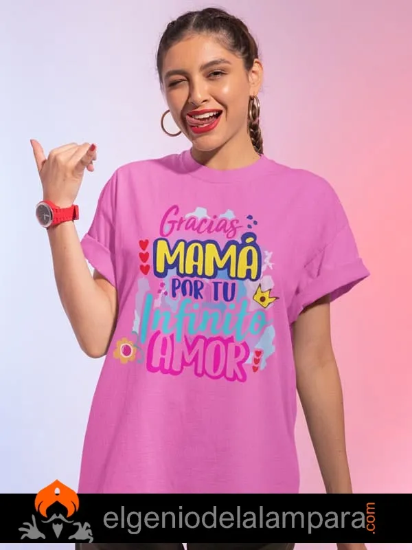 Camiseta día de la madre mama gracias por tu amor