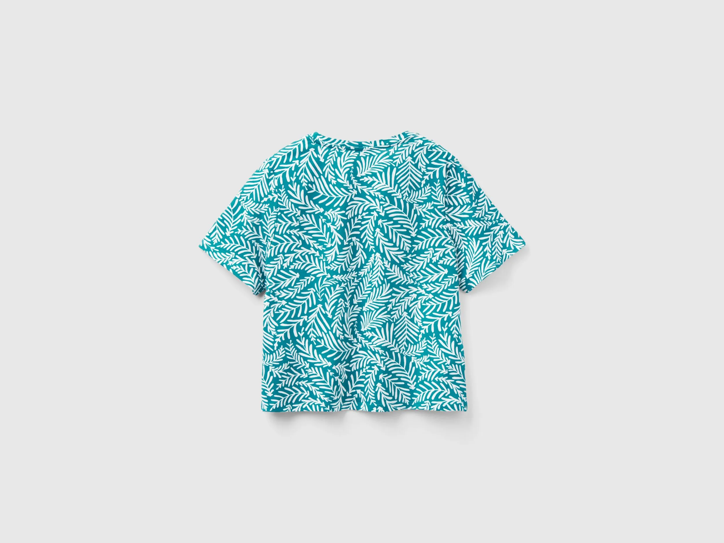 Camiseta estampada de algodón de fibra larga