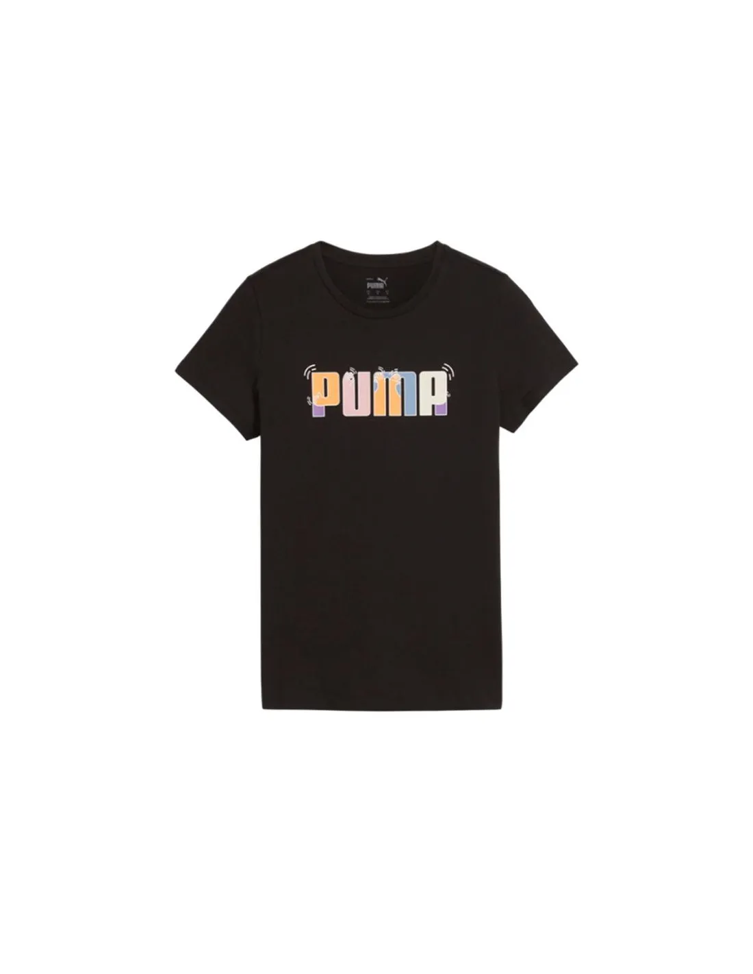 Camiseta Puma Essential+ Graphic Negro Mujer