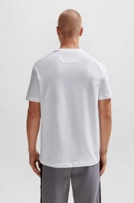 Camiseta regular fit de algodón con logo de diseño