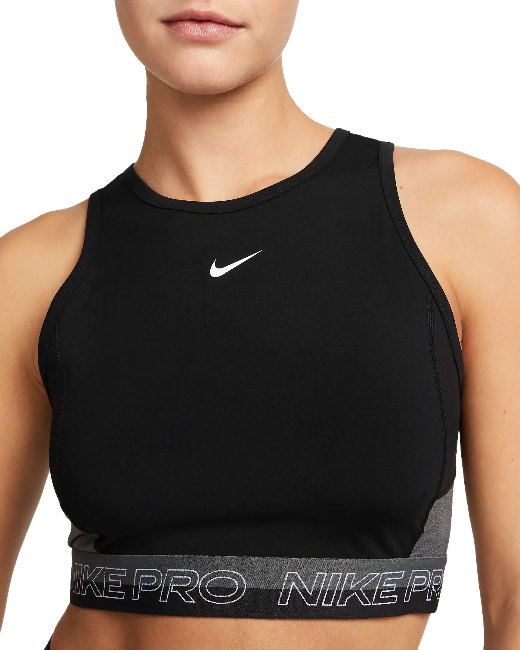 Camiseta sin mangas Nike W NP DF CROP TANK FEMME
