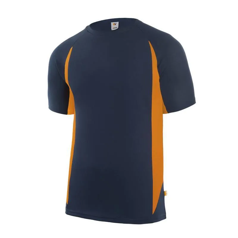 Camiseta técnica de manga corta bicolor