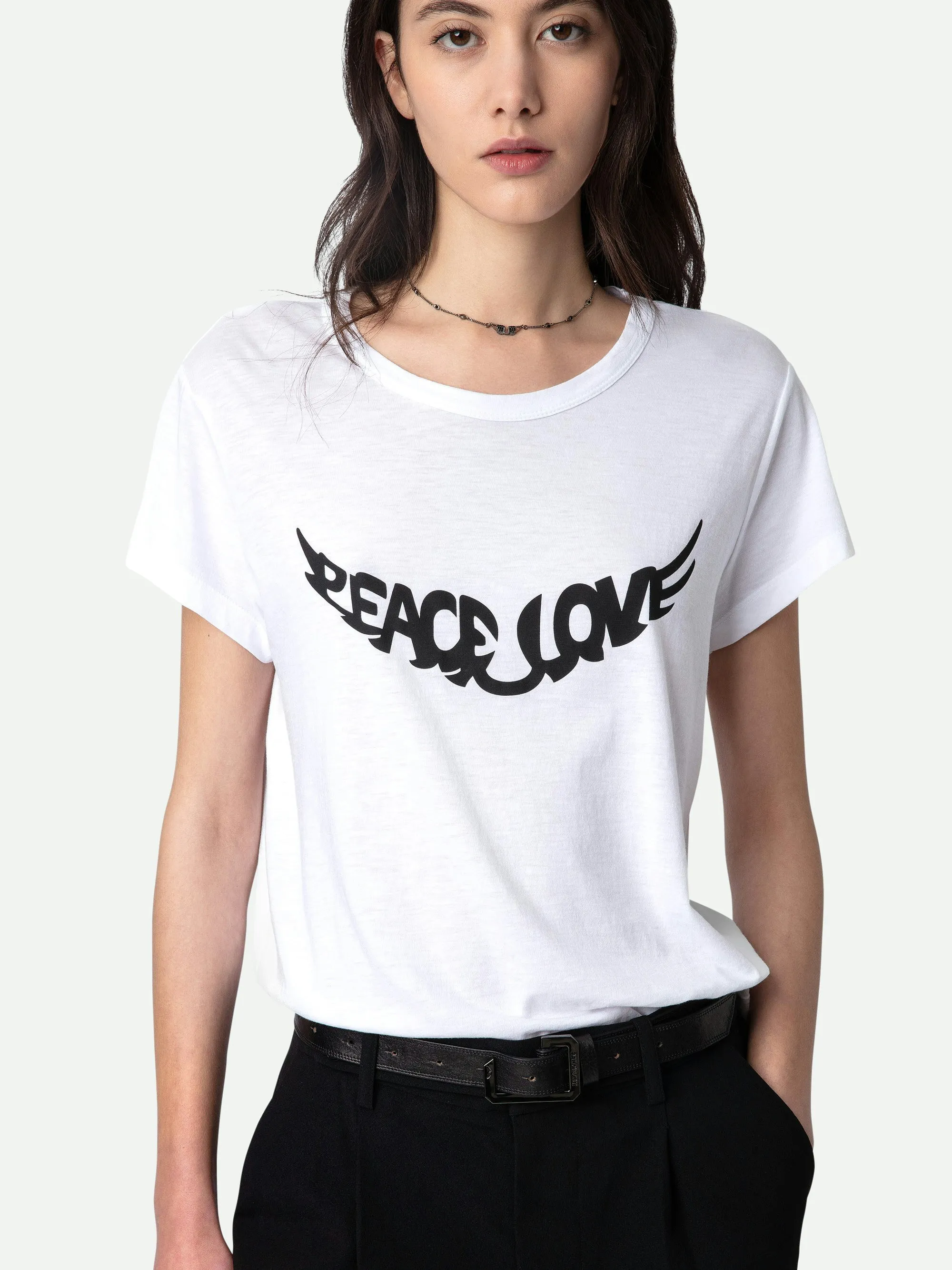 Camiseta Woop Peace & Love Alas