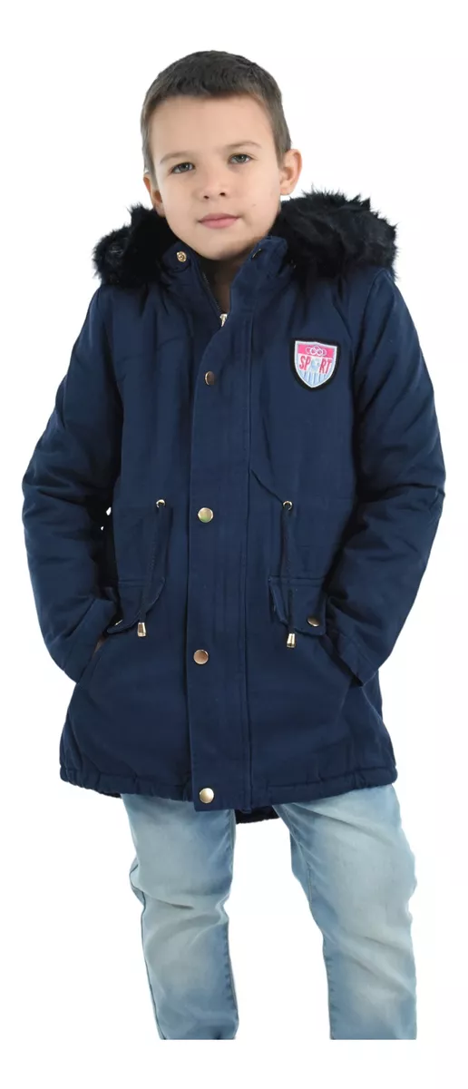 Campera Parka Nena Invierno Interior Tipo Polar Jayden 608