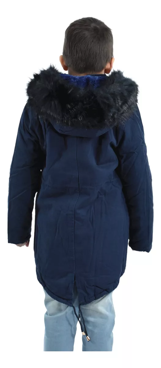 Campera Parka Nena Invierno Interior Tipo Polar Jayden 608