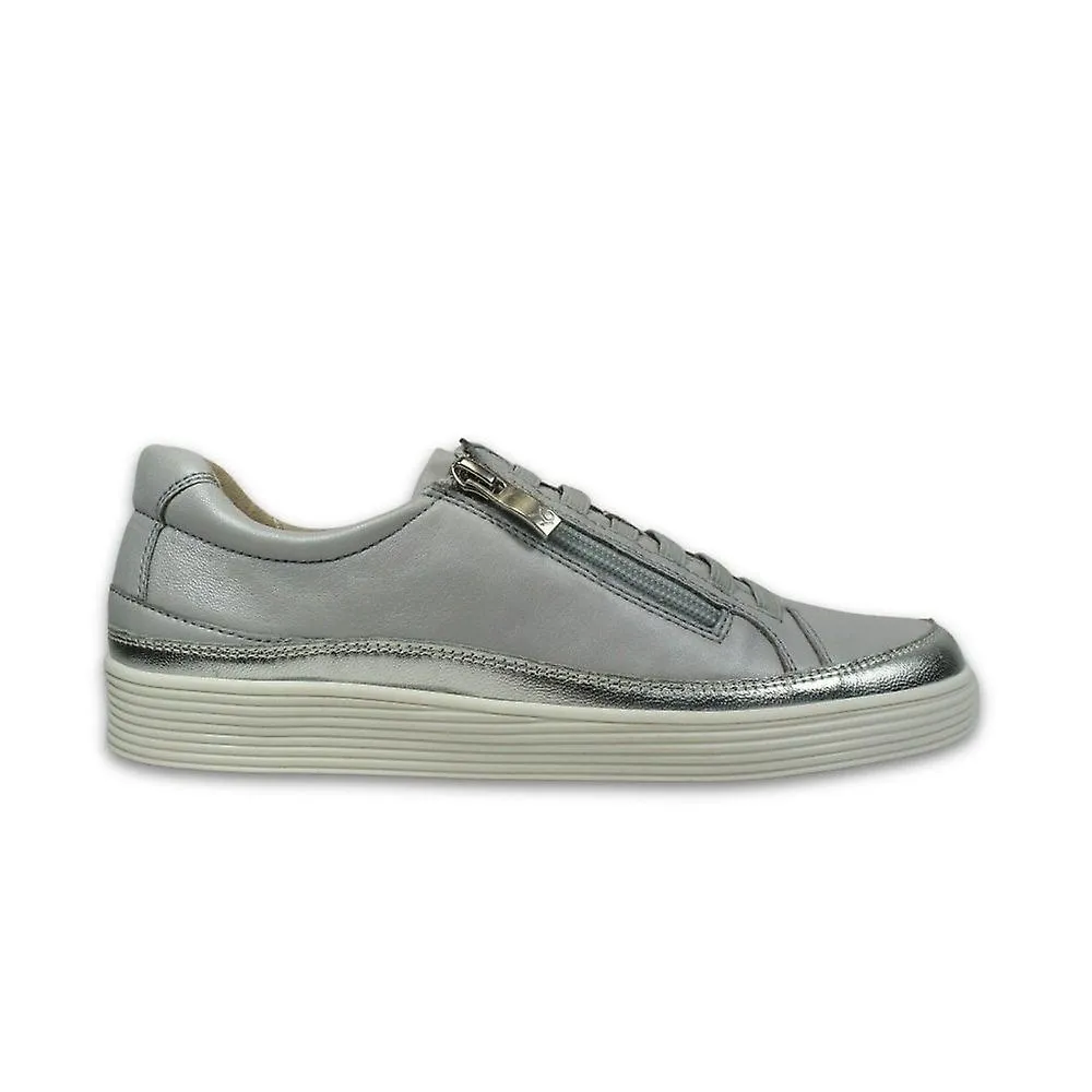 Capricho Mujer 23755 42 849 | Cuero Perl Azul Claro | Zapatillas casuales para mujer 