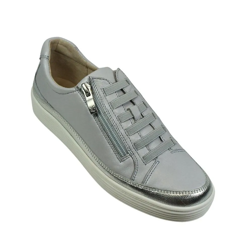 Capricho Mujer 23755 42 849 | Cuero Perl Azul Claro | Zapatillas casuales para mujer 