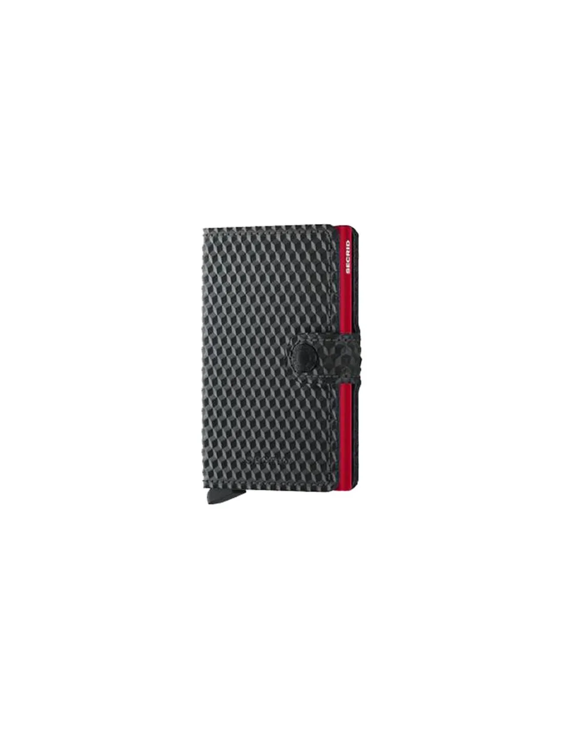 CARTERA SECRID MINIWALLET CUBIC BLACKRED