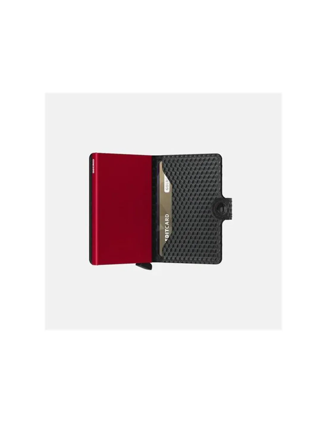 CARTERA SECRID MINIWALLET CUBIC BLACKRED