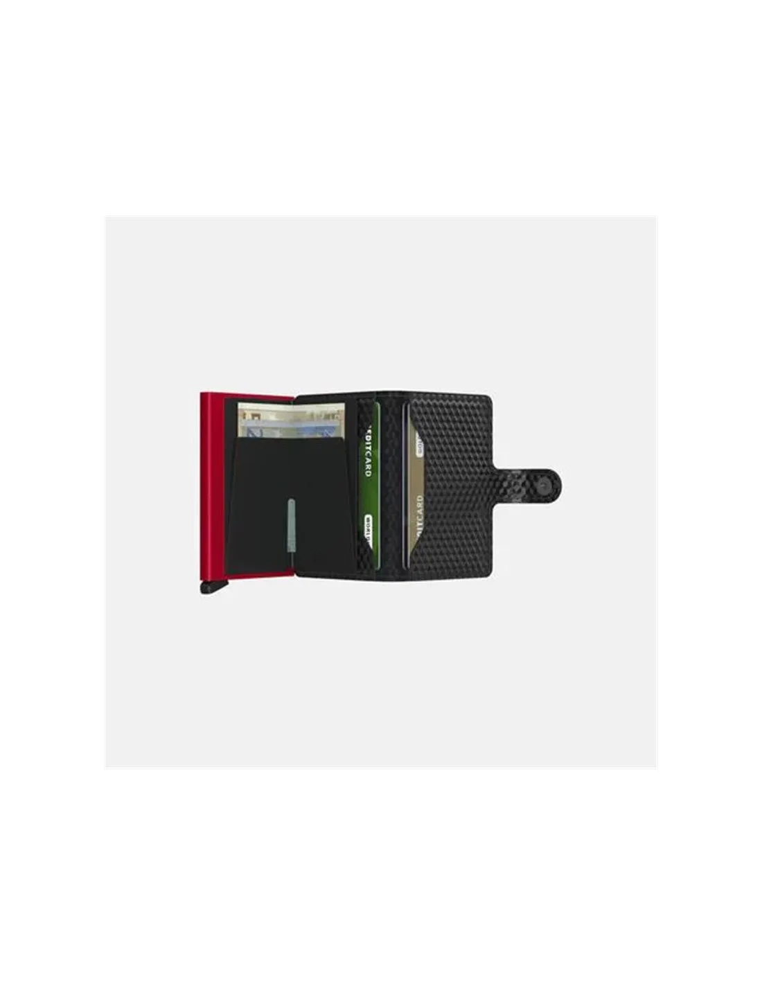 CARTERA SECRID MINIWALLET CUBIC BLACKRED