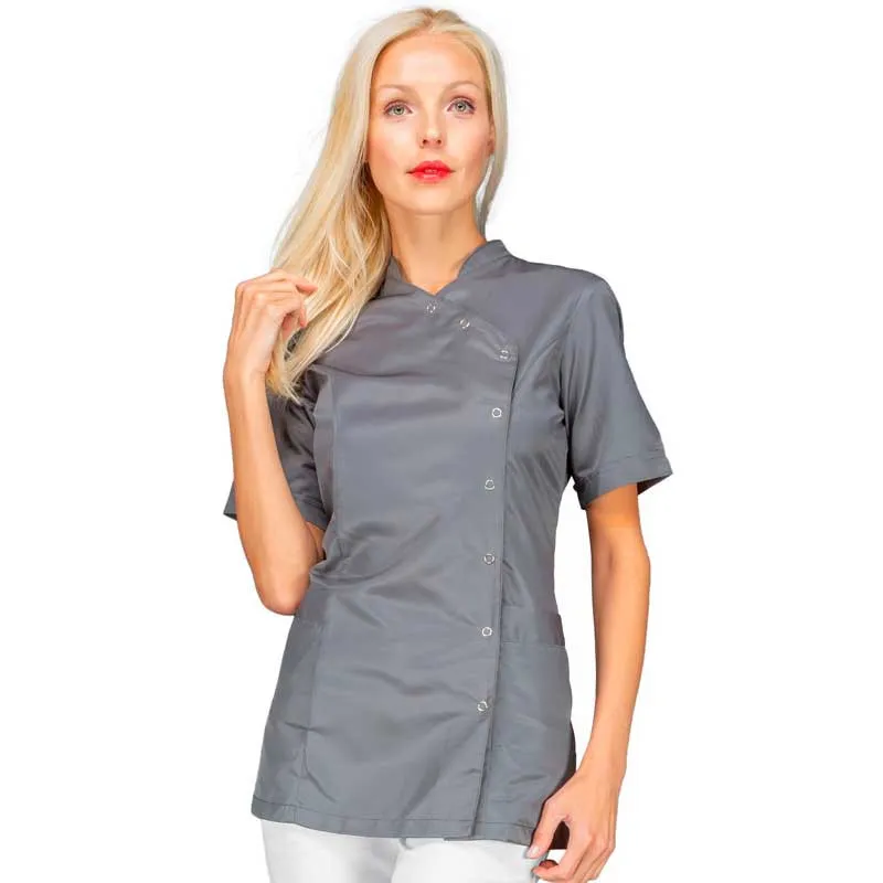 CASACA NIZZA MANGA CORTA MICROFIBRA GRIS FUELLE ESPALDA ISACCO  OFERTA