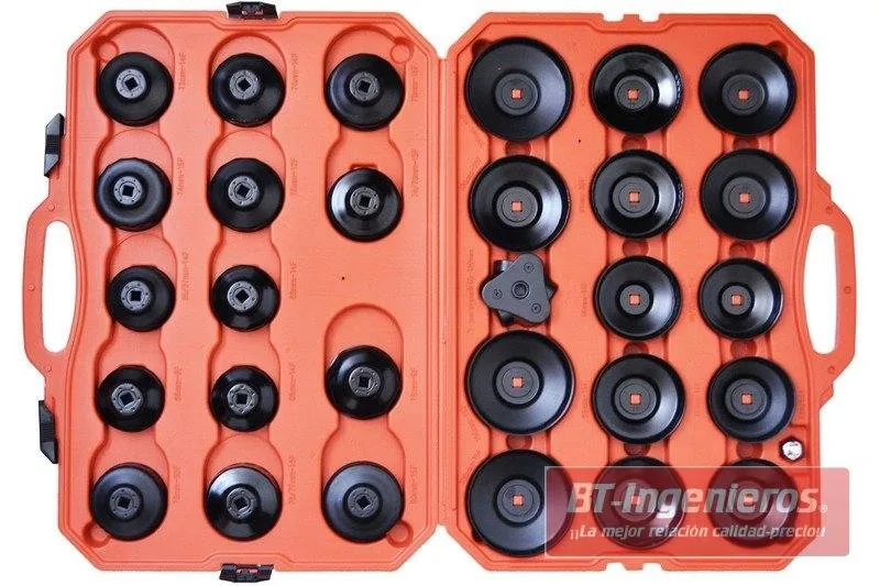 Cazoletas para filtro de aceite. 30 piezas