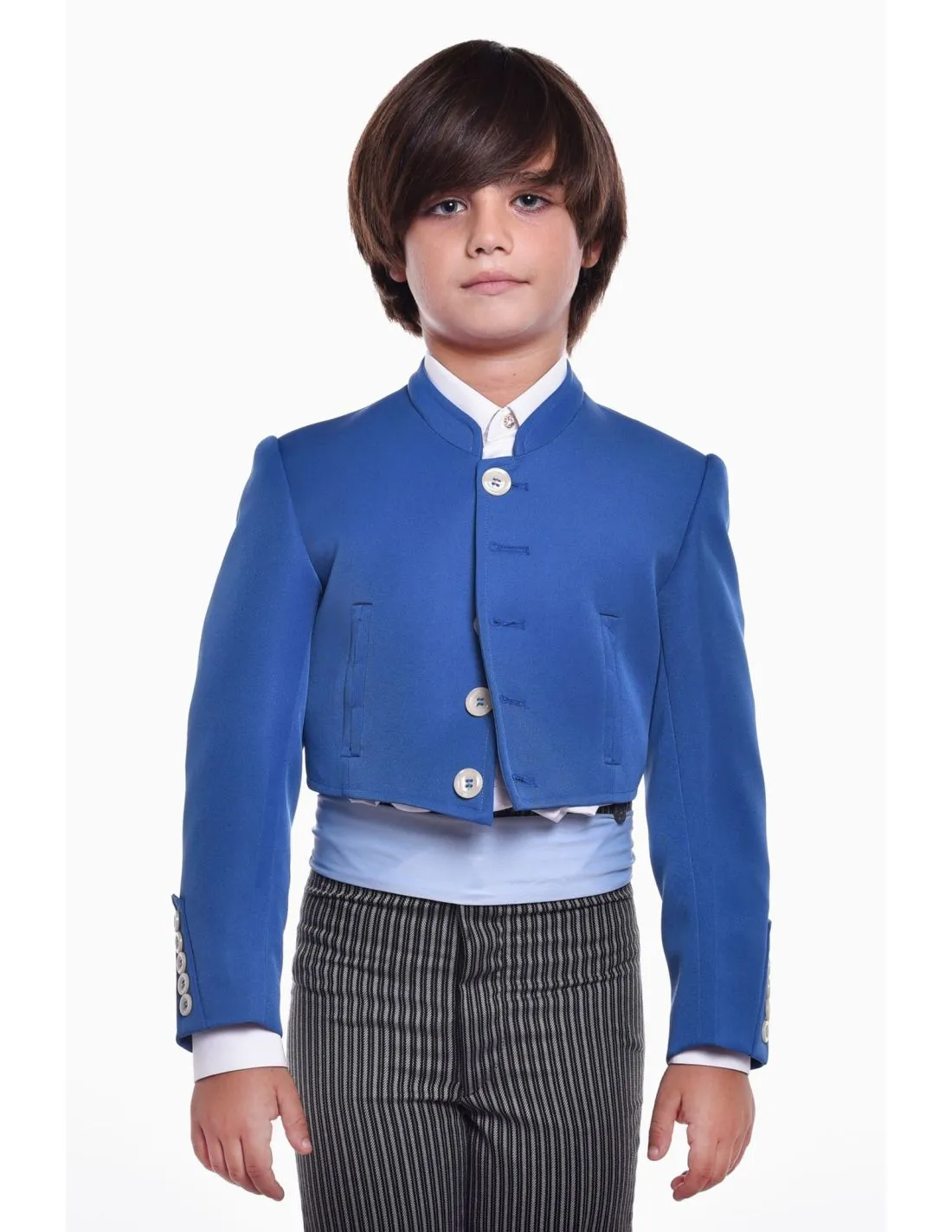CHAQUETA CAMPERA SARGA LISA TRAJE CORTO NIÑO