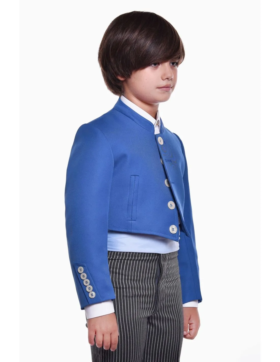 CHAQUETA CAMPERA SARGA LISA TRAJE CORTO NIÑO
