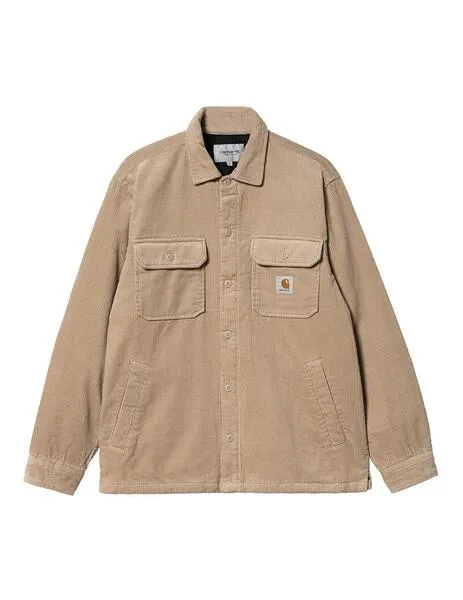 Chaqueta carhartt wip whitsome beige de hombre