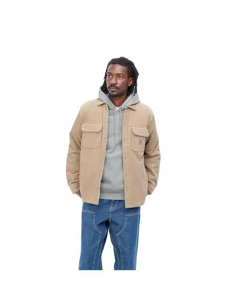 Chaqueta carhartt wip whitsome beige de hombre