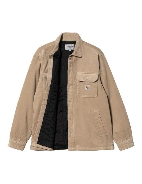 Chaqueta carhartt wip whitsome beige de hombre