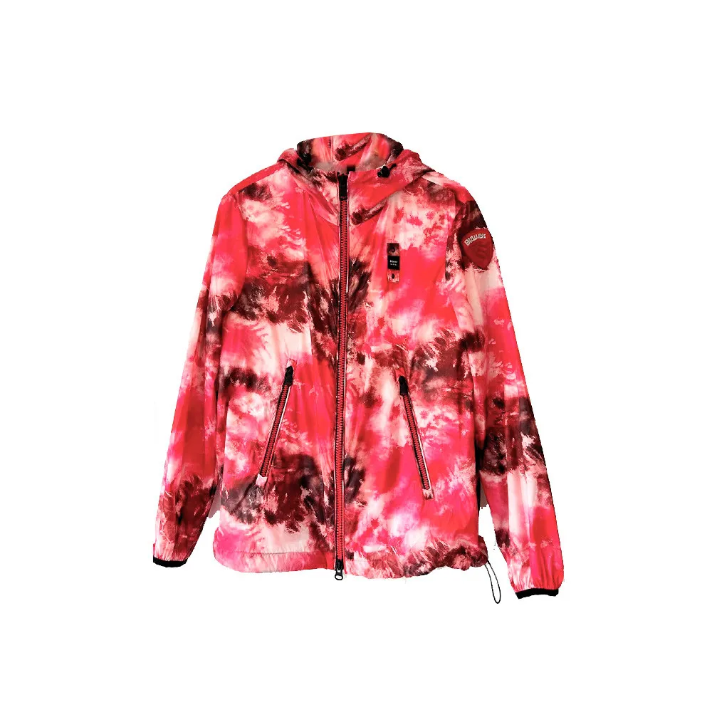 Chaqueta Cortavientos Blauer SBLDC04177 Color Rojo Mimético