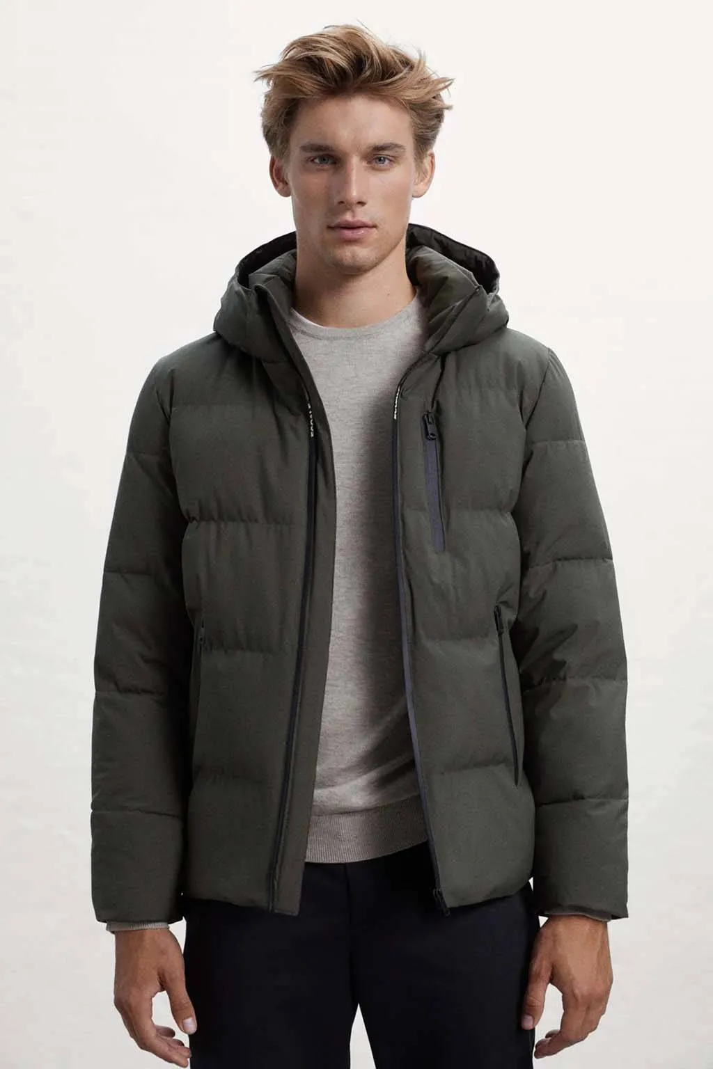 chaqueta hombre Ecoalf bazon 700 Forest Night