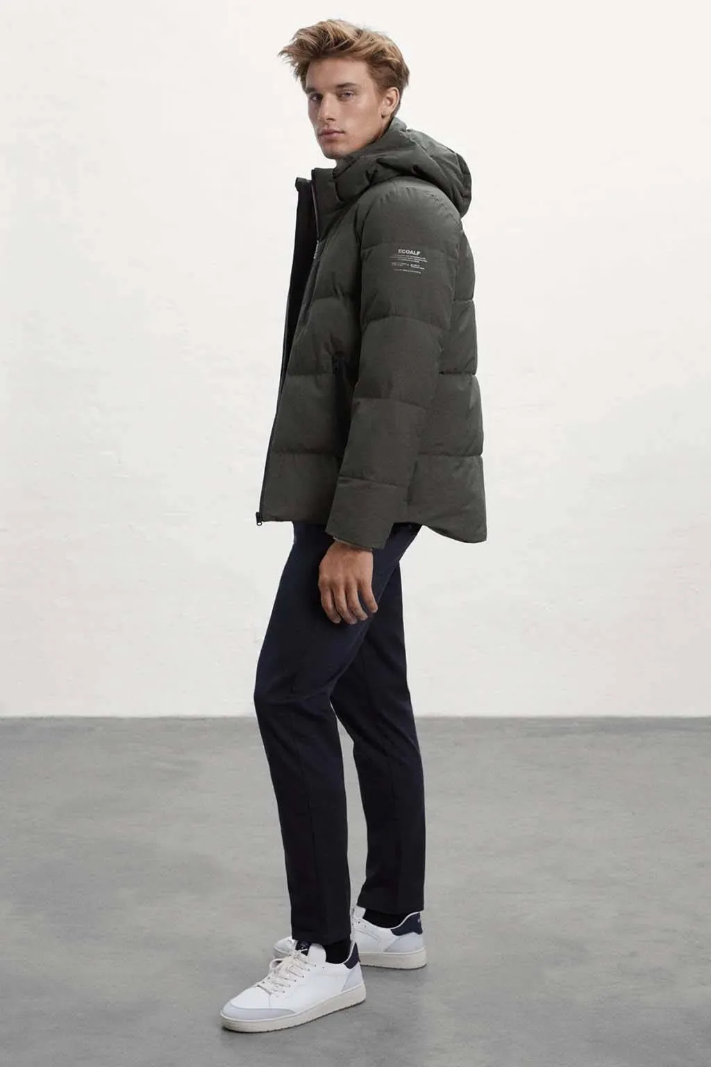 chaqueta hombre Ecoalf bazon 700 Forest Night