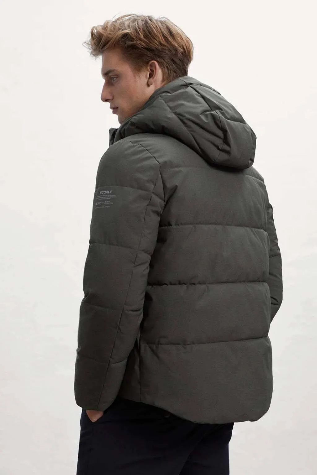 chaqueta hombre Ecoalf bazon 700 Forest Night