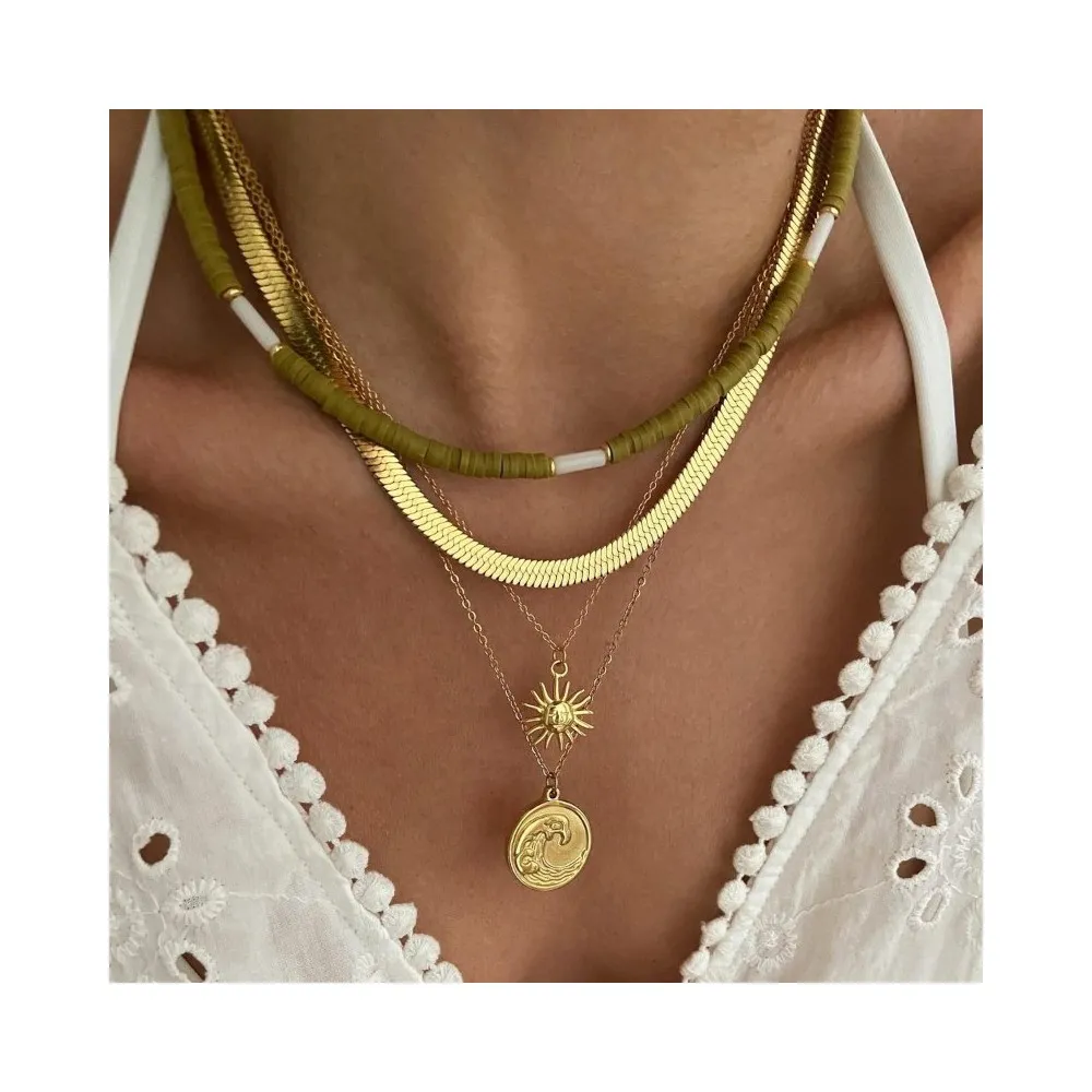 Collar Sun Face Oro
