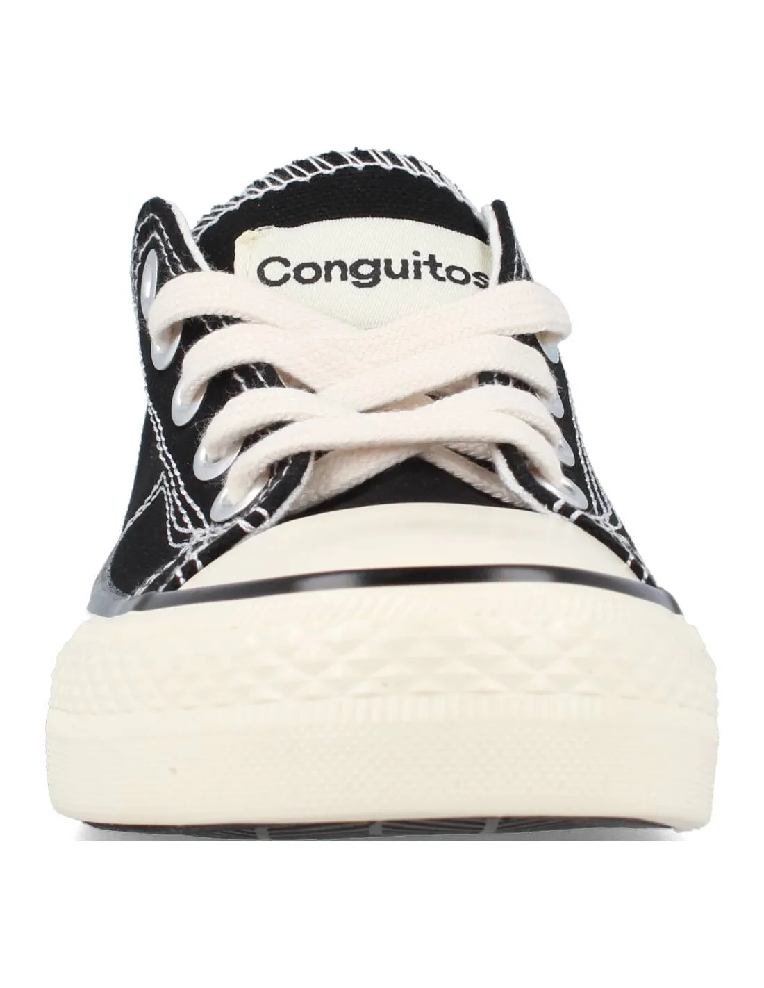 CONGUITOS  SNEAKER UNISEX LONA NEGRO