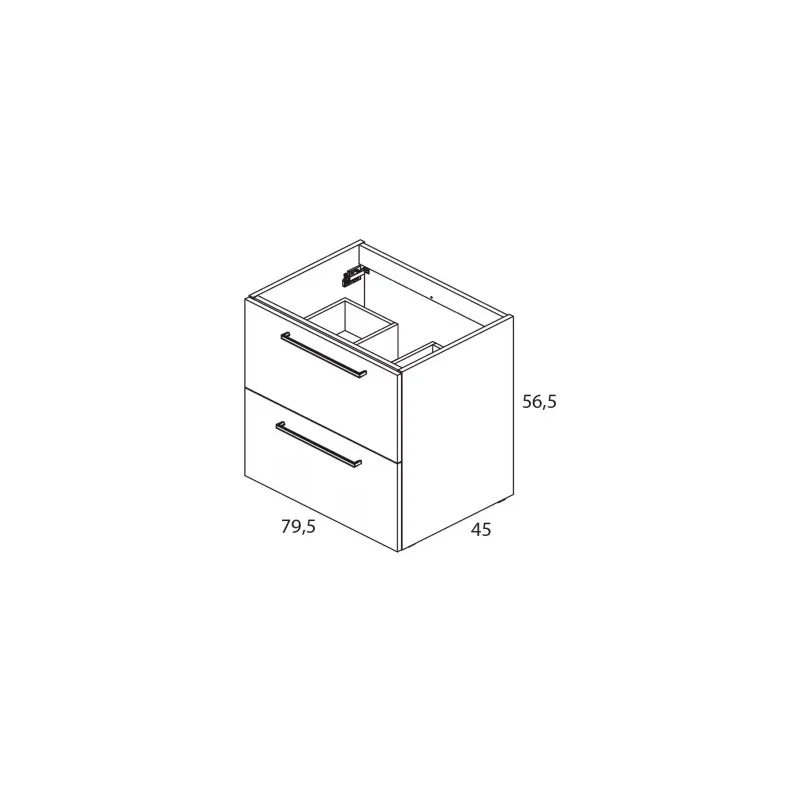 CONJUNTO MUEBLE DE BAñO 60 CM EASY  ROYO