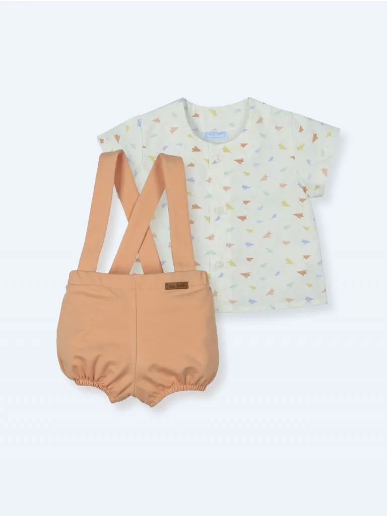 Conjunto para niño Mac Ilusión de bombachito con camisa cometas