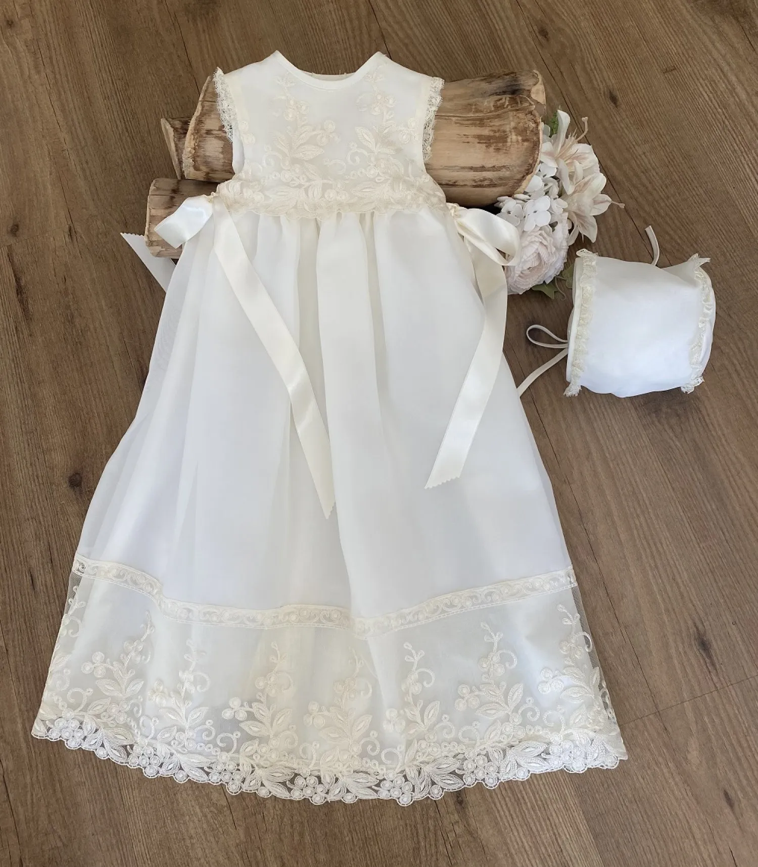 Conjunto unisex para Bautismo. Talla unica