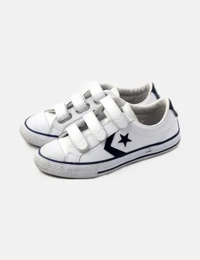 Converse Deportiva blanca velcro