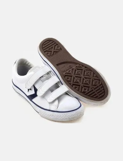 Converse Deportiva blanca velcro