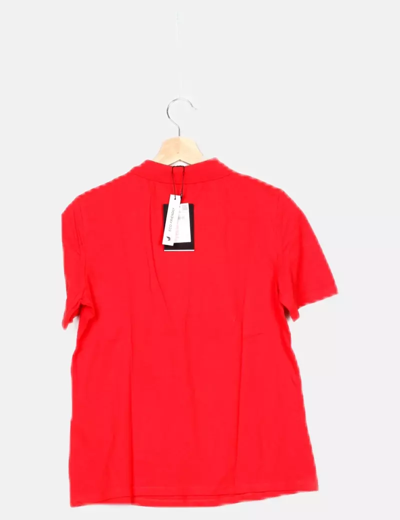 Cortefiel Polo rosa casual