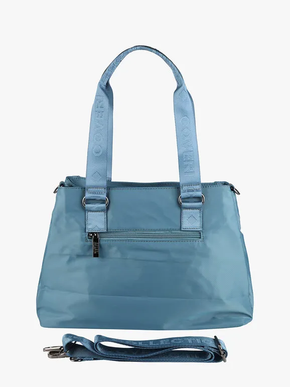 Coveri Collection Bolso de mujer de nailon con doble asa.