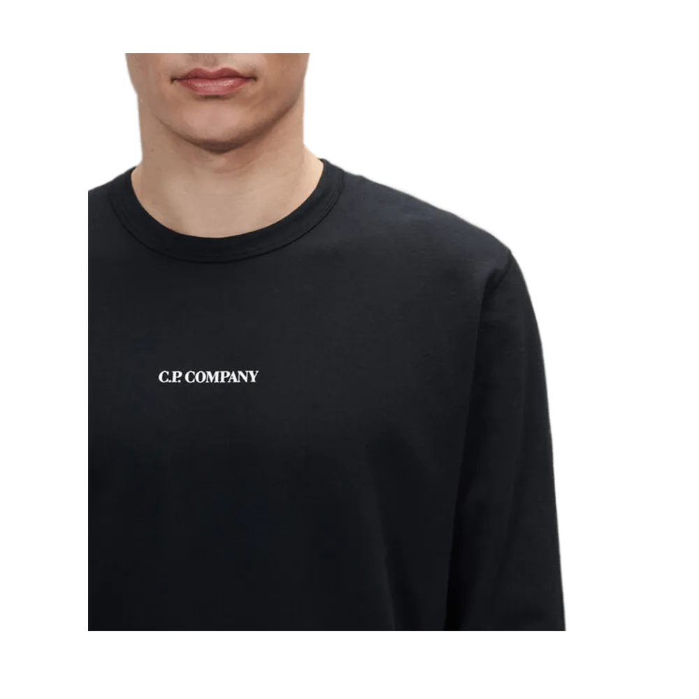 C.P. COMPANY SWEATSHIRTS CREW NECK BLACK MEN 14CMSS132A002256G999