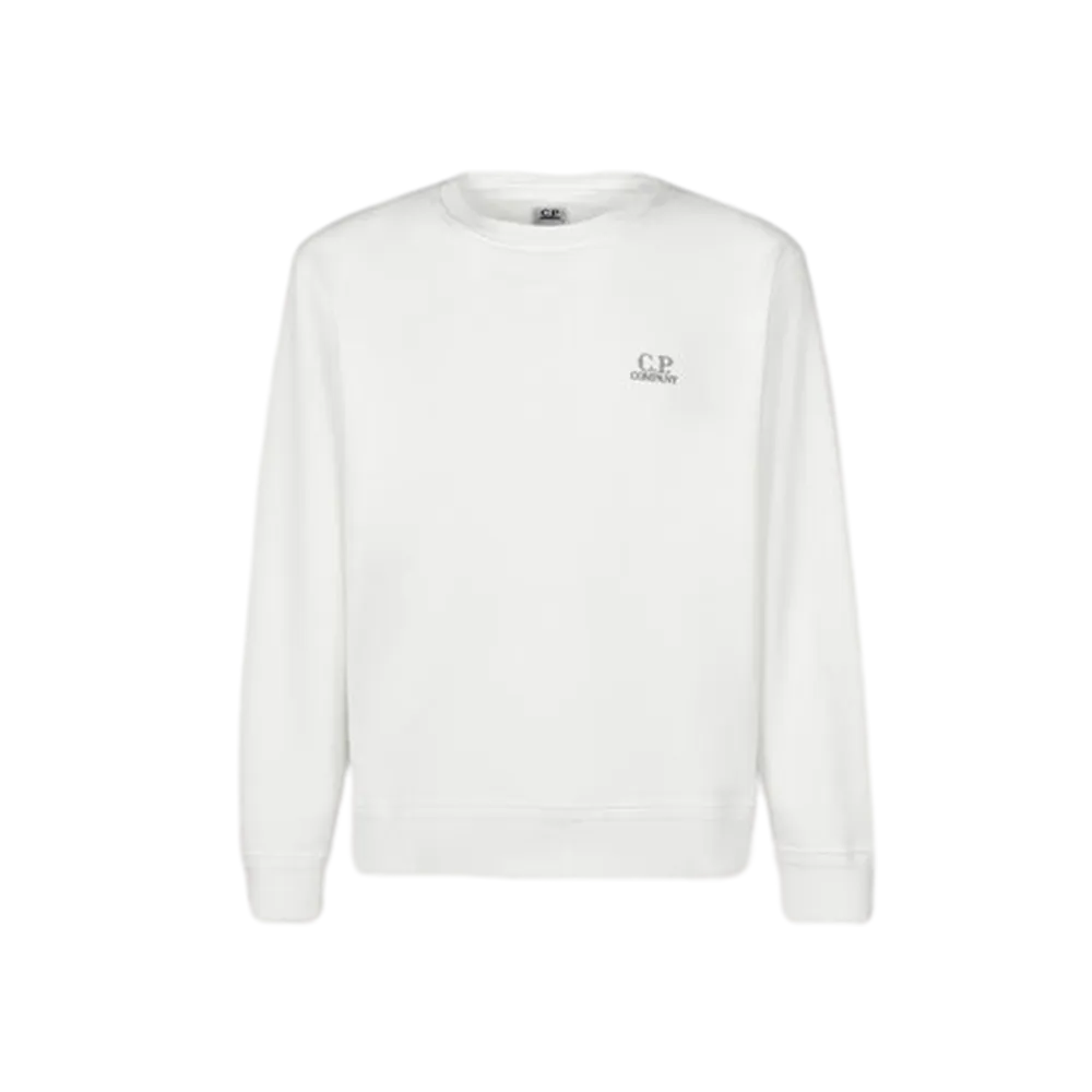 C.P. COMPANY SWEATSHIRTS CREW NECK GAUZE WHITE MEN 14CMSS136B005398G103