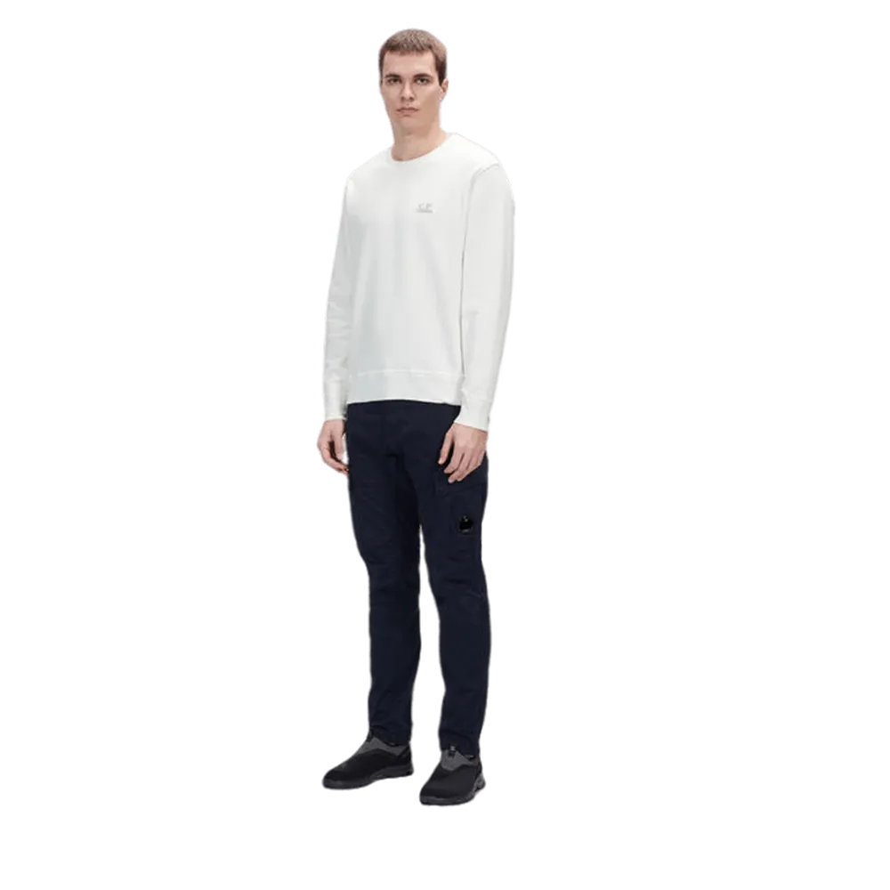 C.P. COMPANY SWEATSHIRTS CREW NECK GAUZE WHITE MEN 14CMSS136B005398G103