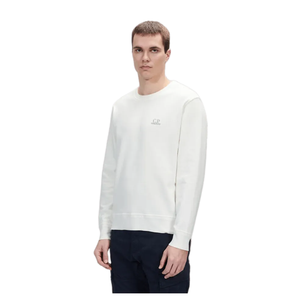 C.P. COMPANY SWEATSHIRTS CREW NECK GAUZE WHITE MEN 14CMSS136B005398G103